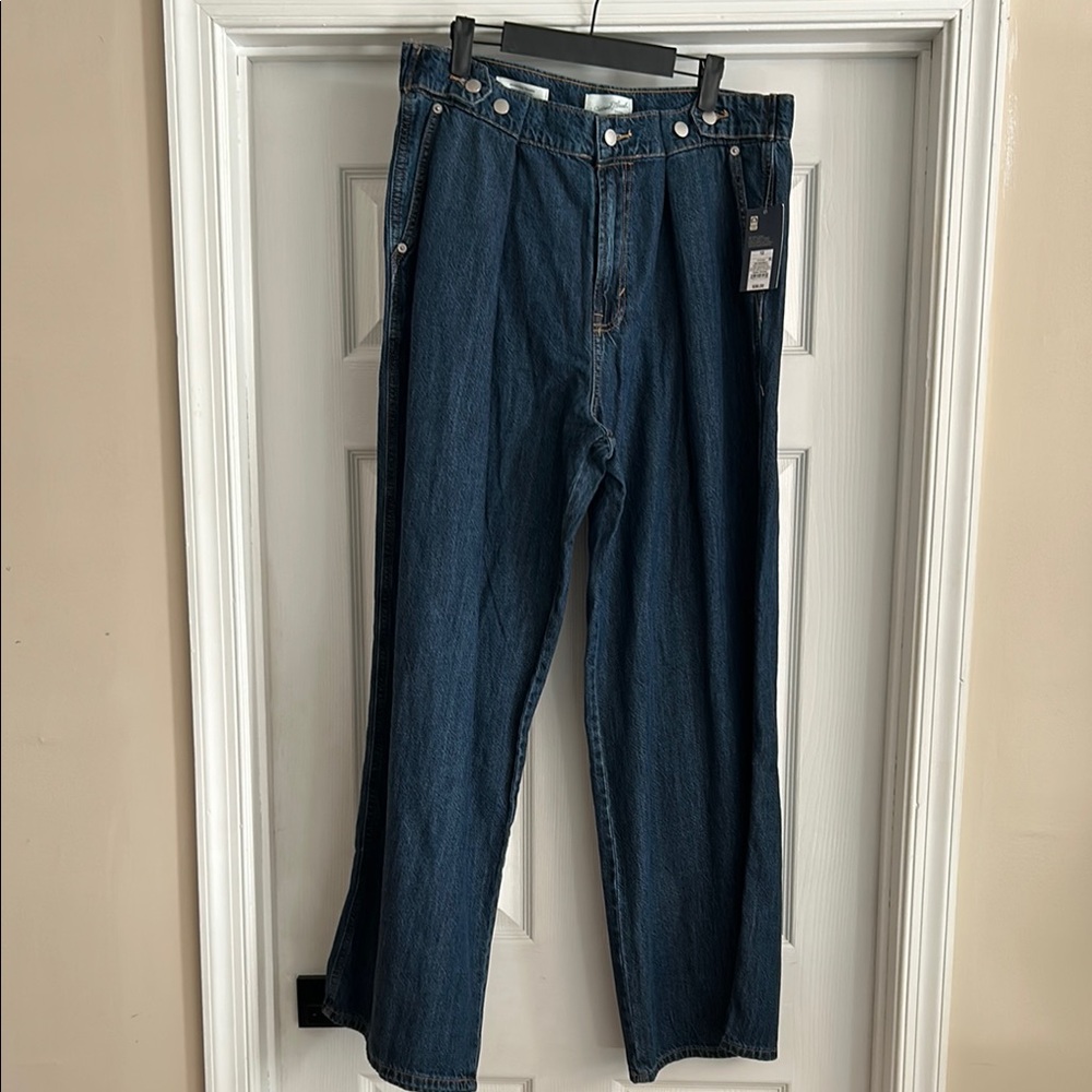 Universal Thread Dark Blue Adjustable Trouser Den… - image 1